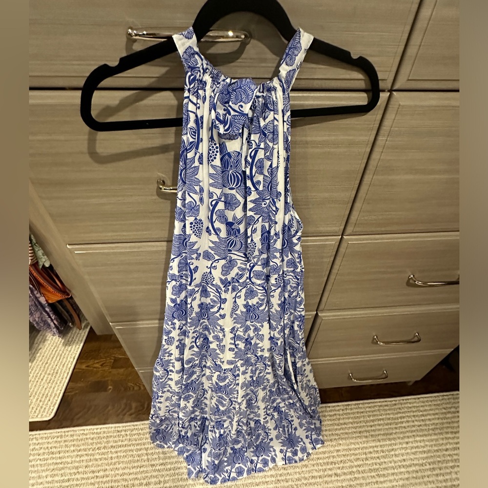 Ro’s Garden Blue patterned dress - Picture 1 of 3